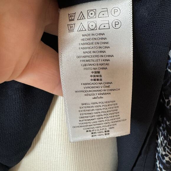 Michael Kors Blousson Dress with Shirred Waist and Keyhole at Back Sz Medium - Picture 6 of 8